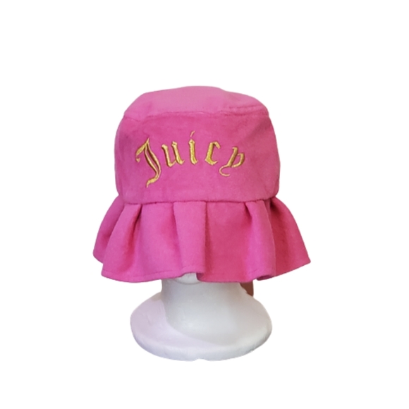 Juicy Couture Accessories - Juicy Couture Pink Velvet Bucket Hat, One Size, 90s Vibe, NWT